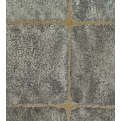 Geometric Non-Pasted Wallpaper Roll — Silver,Gold