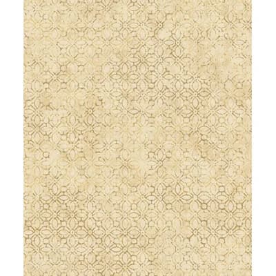 Khauta Geometric Non-Pasted Metallic Wallpaper Roll — Yellow