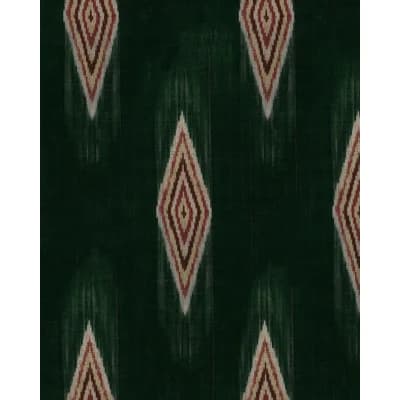 Woodstock Lifestyle Geometric Non-Pasted Satin and Matte Wallpaper Roll — Beige,Green,Red