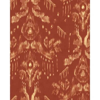 ANCESTRAL IKAT Copper Wallpaper — Copper,Taupe