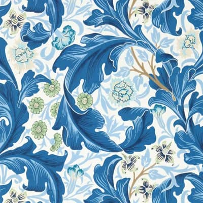 Bedford Park Leicester Wallpaper — Paradise Blue