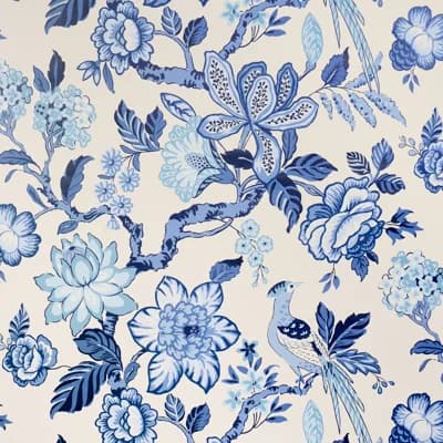 Huntington Floral Paper Wallpaper Roll by Timothy Corrigan — Paradis