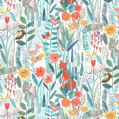 Hide And Seek Wallpaper — Poppy,Marine,Ochre