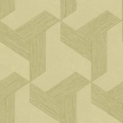 Synergy Geometric Design Wallpaper Roll — Green