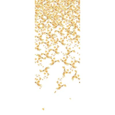 Paperscape Artist Series 12" L x 54" W Wallpaper Roll — White,Orange