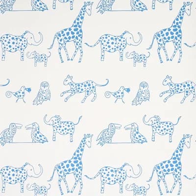 Jungle Jubilee Wallpaper — Blue