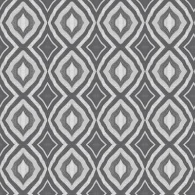 Abra Diamonds Eye 10' L x 24" W Wallpaper Roll — White;Gray