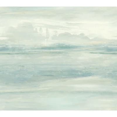 Abstract Peel & Stick Matte Wallpaper Roll — Blue
