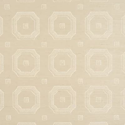 Beveled Frame Geometric Paper Wallpaper Roll — Denim