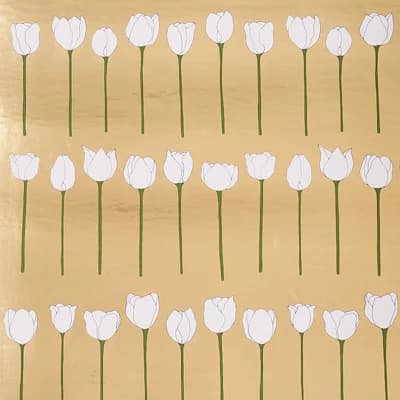 Schumacher x Cristina Buckley Edie Metallic Wallpaper — Yellow
