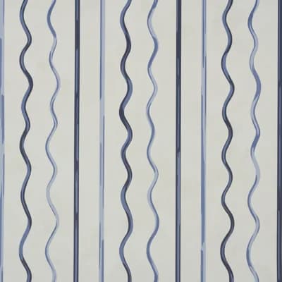 Schumacher x Backdrop Affogato Wallpaper — Cornflower,Deep Navy