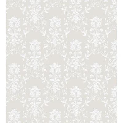 Ett Hem Floral Matte Wallpaper Roll by Sara Bergqvist — Sandstone