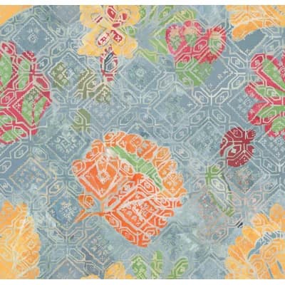 MINNIE KEMP X MINDTHEGAP Wallpaper Roll — BLUE,ORANGE,PINK,GRAY,GREEN