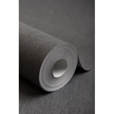 Innocence Non-Pasted Matte Wallpaper Roll — Charcoal