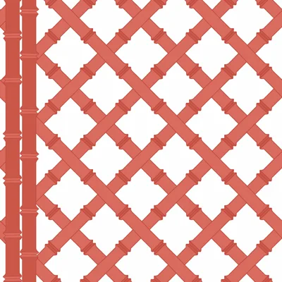 Libreria - Papeles Geometric Wallpaper Roll — Blanco,Pomelo