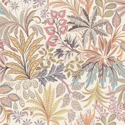 16.5' L x 20.5" W Floral Drop Peel and Stick Wallpaper Roll — Parchment