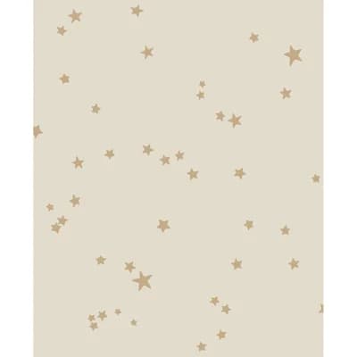 Stars Non-Pasted Wallpaper Roll — Buff,Gold
