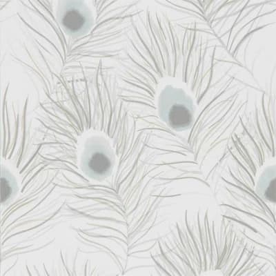 Orlena Wallpaper — Powder Blue,Gilver