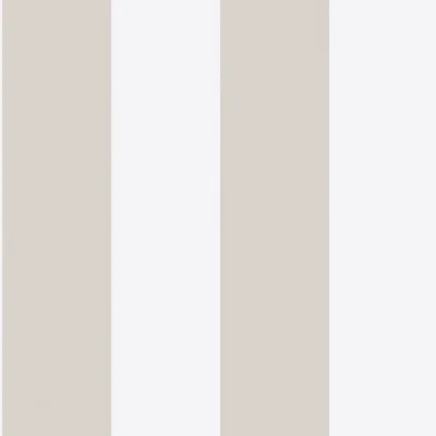 Boråstapeter Orust Stripe Wallpaper — Stone,White