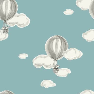 Up, Up & Away 33' L x 20.5 W Wallpaper Roll" — Blue