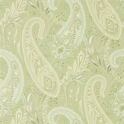 Cashmere Paisley Wallpaper — Garden Green