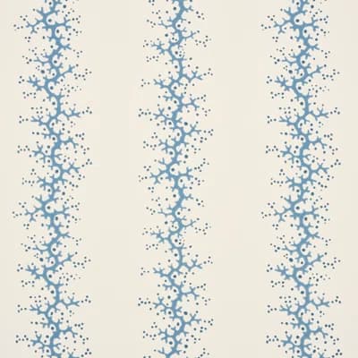 Coral Stripe Wallpaper — Blue