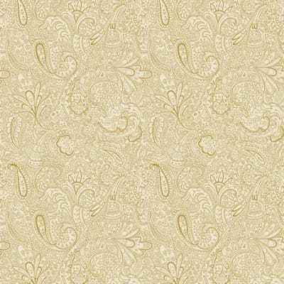Elegance Collection Paisley Trellis Metallic Raised Ink Wallpaper Roll — Bronze