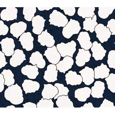 Armes Abstract Non-Pasted Wallpaper by Susan Hable — Navy,White