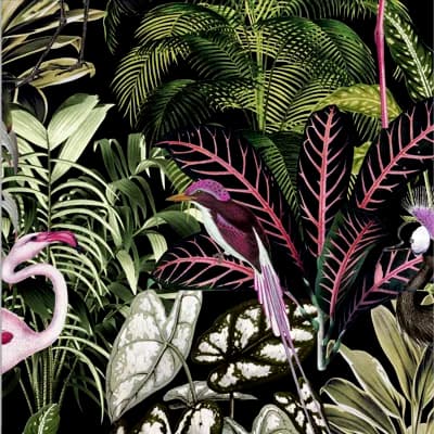 Non-Pasted Satin Wallpaper Double Roll — Green