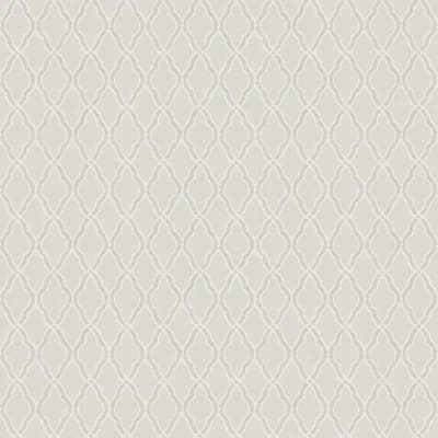 Italian Style Geometric Trellis Wallpaper Roll — Cream