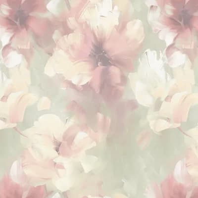 Very Collection Large Floral Bloom Double Width 42-inches Wide Wallpaper Roll — Green
