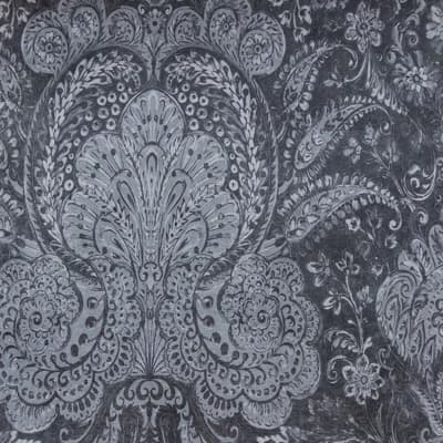 Tropical Collection Tahiti Inspired Damask 27.8' L x 27.5" W Wallpaper Roll — Blackberry