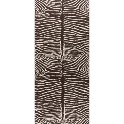 Volume Le Zebre 36' L x 24" W Wallpaper Roll — Brown