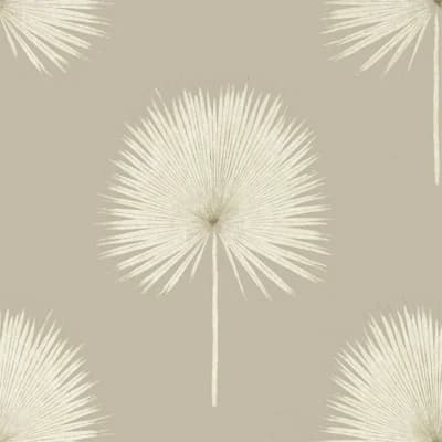 Fan Palm Wallpaper — Linen,Gilver