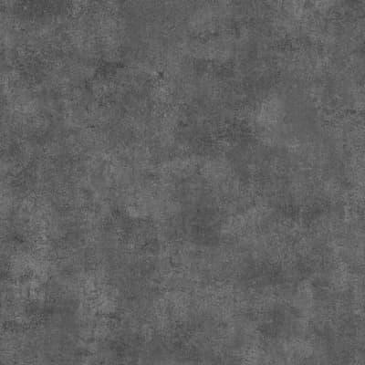 Textures Collection Industrial Distressed Plain Metallic Elements Finish Wallpaper Roll — Black,Silver