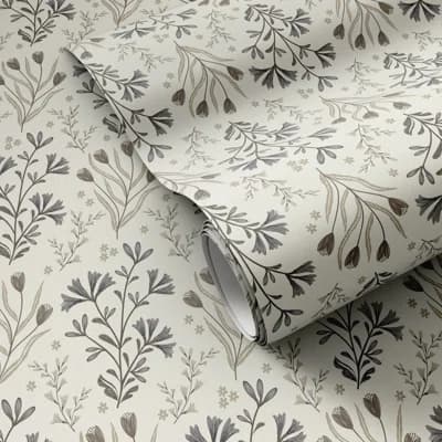 Abloom Floral Non-Pasted Wallpaper — Abloom Winter