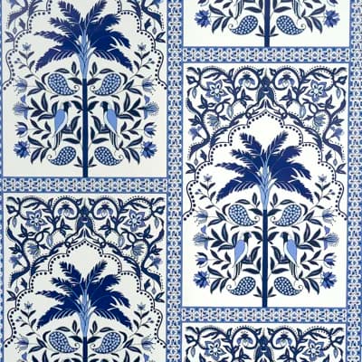 Schumacher X Johanna Ortiz Amazonas Mystique Wallpaper — Blue