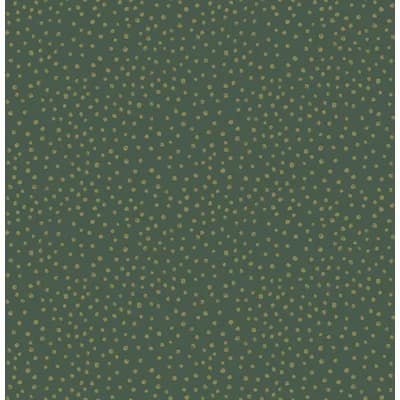 Cassie Gold Petite Polka Wallpaper — Green