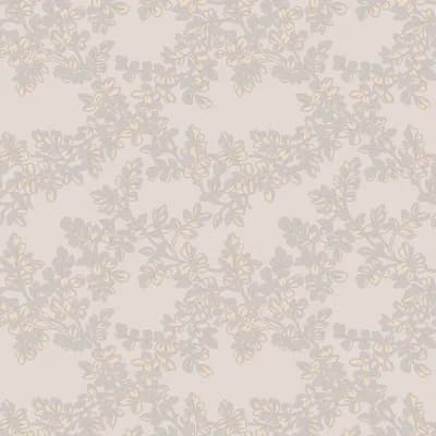 Laura Ashley Burnham Dove Grey Wallpaper — Beige,Green