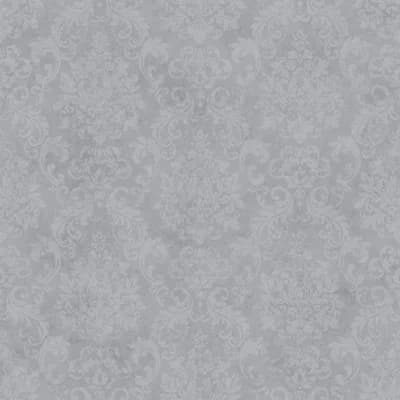 Special FX 2 Collection Metallic Damask Wallpaper Roll — Silver