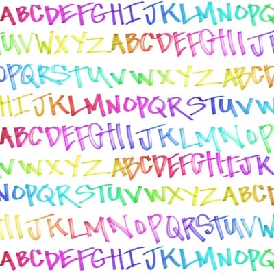NYC Alphabet — Rainbow