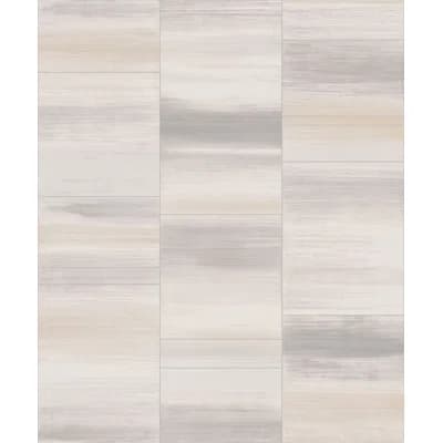 Special FX Glitter Block Design 33' L x 21" W Wallpaper Roll — Silver,Gray,Beige