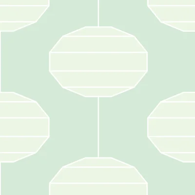 Paper Lanterns 10' L x 24" W Peel and Stick Wallpaper Roll — Lily