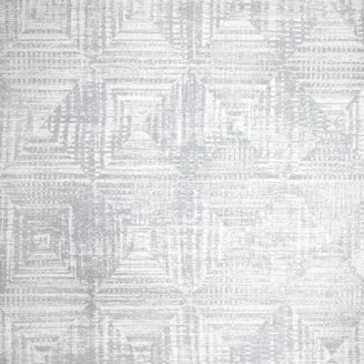 Pepper Sheen Finish Geometric Diamond Raffia Wallpaper Roll — Cream