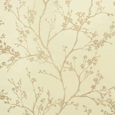 Twiggy Sisal Wallpaper — Gold on Ivory