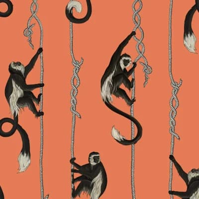 Troop 9.84' L x 69" W Wallpaper Roll — Salamander Orange