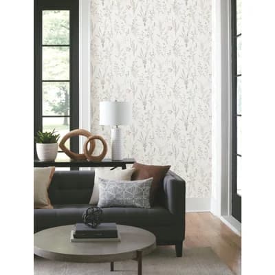 Wildflower Sprigs Floral Peel & Stick Wallpaper Roll — Multicolor