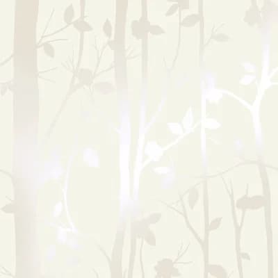 Laura Ashley Cottonwood Wallpaper Roll — White