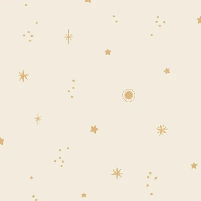 Little Dreamers Collection Stylish Stars Wallpaper Roll — Beige