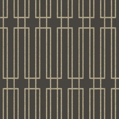 Candice Olson Geometric Non-Pasted Wallpaper Double Roll — Charcoal